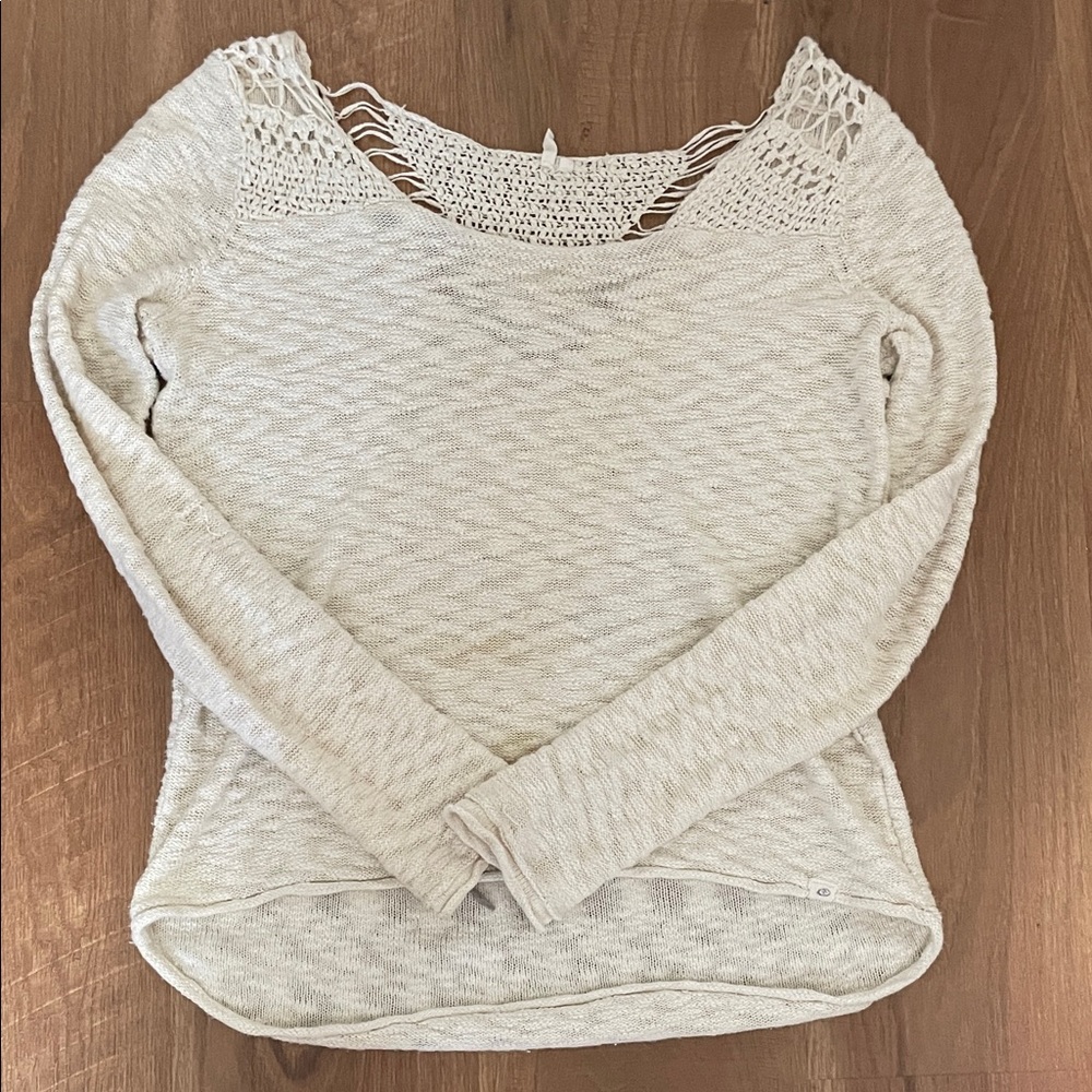 Rip Curl Cream Knit Sweatshirt